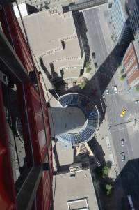 View glass bottom Calgary Tower
